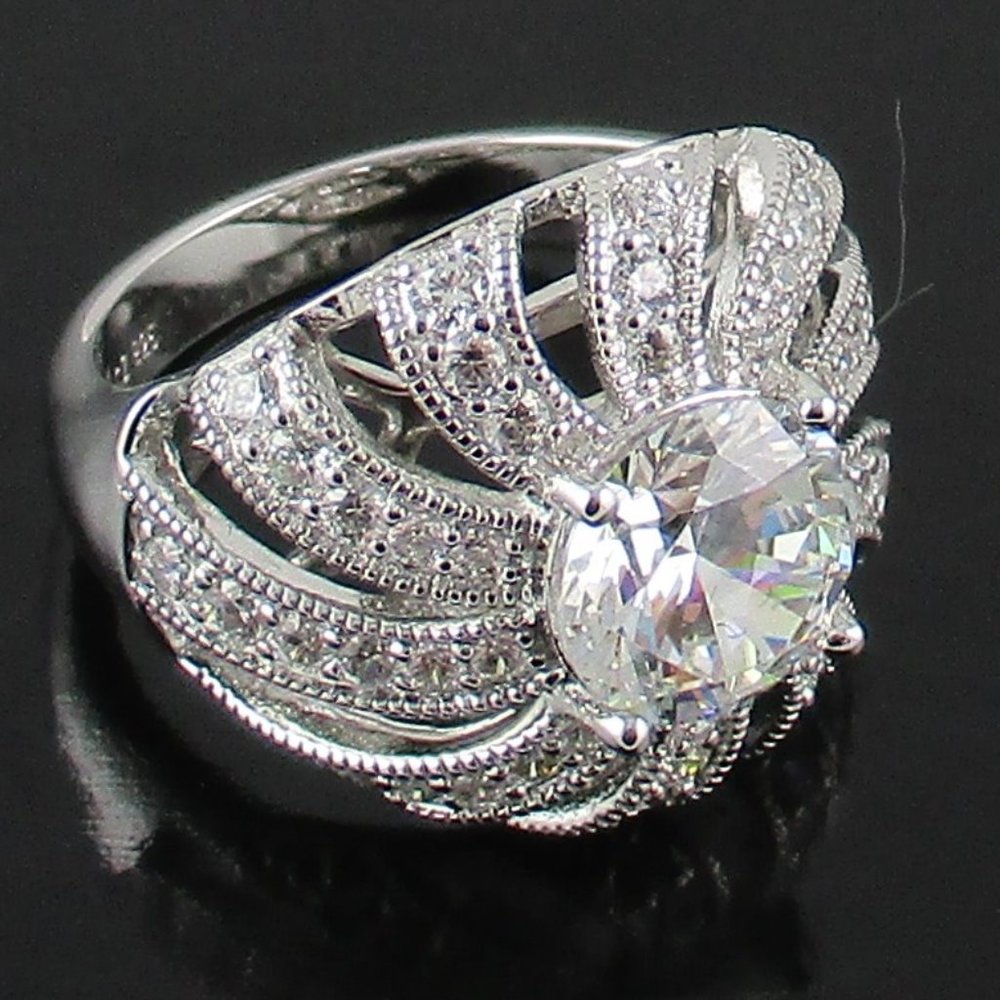 Victoria Wieck 3.89ct Absolute "Sunray" Dome Ring